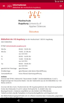 Bibliothek HS Augsburg android App screenshot 0