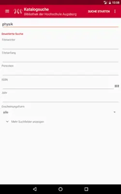 Bibliothek HS Augsburg android App screenshot 3